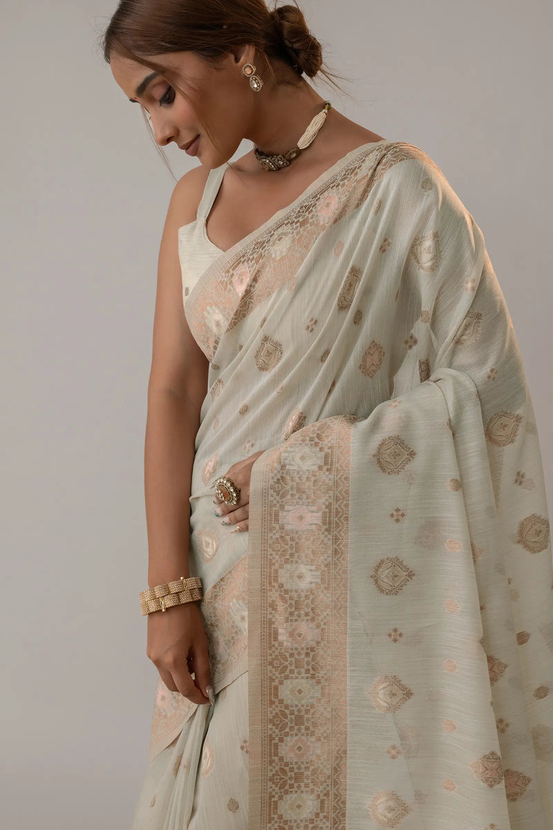 Chhaya Pistachio Saree
