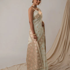 Chhaya Pistachio Saree