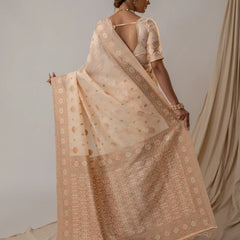 Vasudha Soft Beige Saree