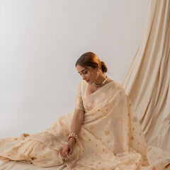 Vasudha Soft Beige Saree