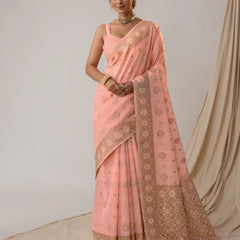 Chhaya Pastel Pink Saree