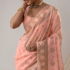 Chhaya Pastel Pink Saree