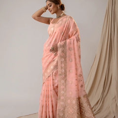 Chhaya Pastel Pink Saree