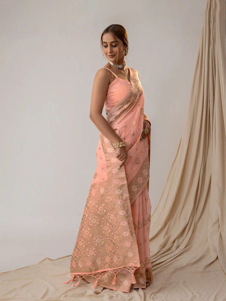 Chhaya Pastel Pink Saree