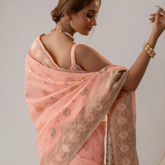Chhaya Pastel Pink Saree