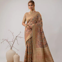 Radha Cotton Beige Saree