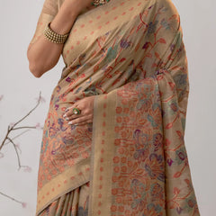 Radha Cotton Beige Saree