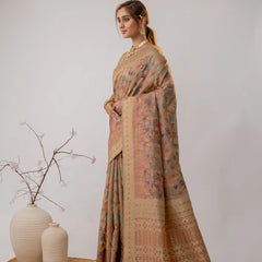 Radha Cotton Beige Saree