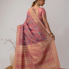 Radha Cotton Pink Saree