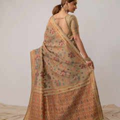 Mira Cotton Beige Saree