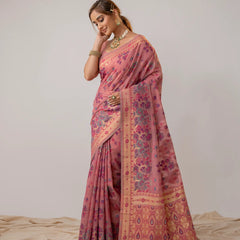 Mira Cotton Pink Saree