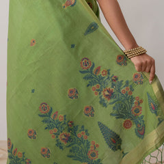Kusum Green Saree