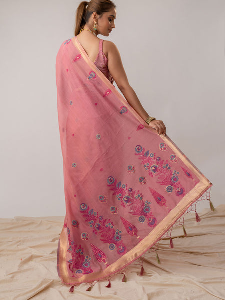 Kusum Pink Saree