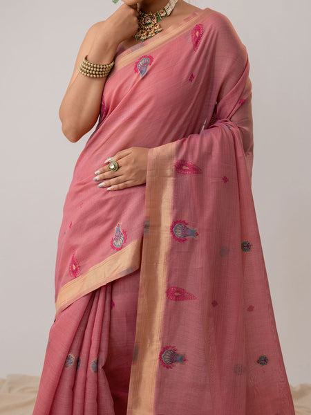 Kusum Pink Saree