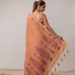 Kusum Peach Saree