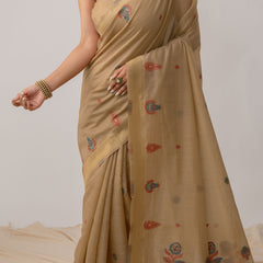 Kusum Beige Saree