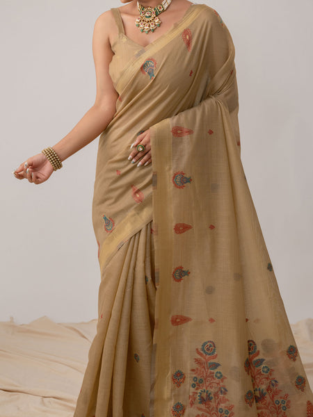Kusum Beige Saree
