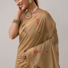 Kusum Beige Saree