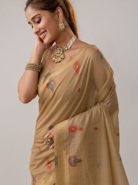 Kusum Beige Saree