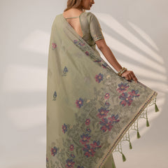 Lavanya Cotton Pistachio Saree