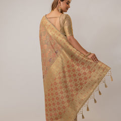 Juhi Cotton Beige Saree