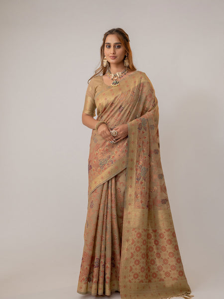 Juhi Cotton Beige Saree