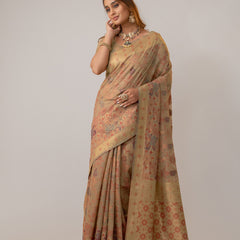 Juhi Cotton Beige Saree