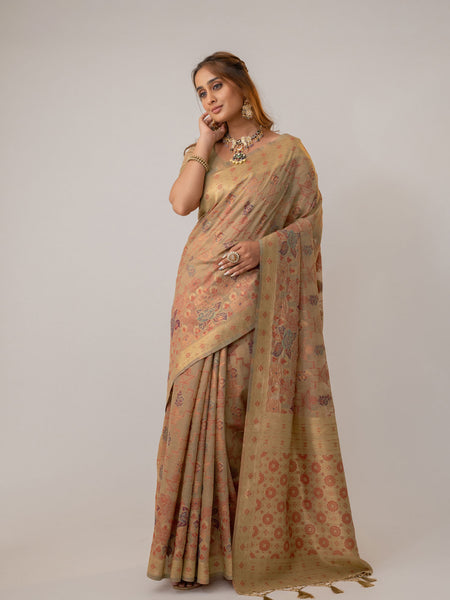 Juhi Cotton Beige Saree