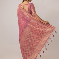 Juhi Cotton Pink Saree