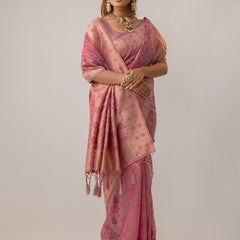 Juhi Cotton Pink Saree