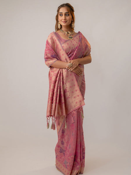 Juhi Cotton Pink Saree