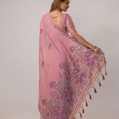 Lavanya Cotton Pink Saree