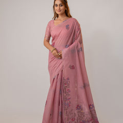 Lavanya Cotton Pink Saree