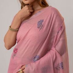 Lavanya Cotton Pink Saree
