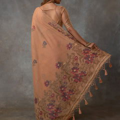 Lavanya Cotton Peach Saree
