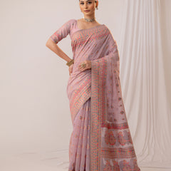 Meher Cotton Purple Saree