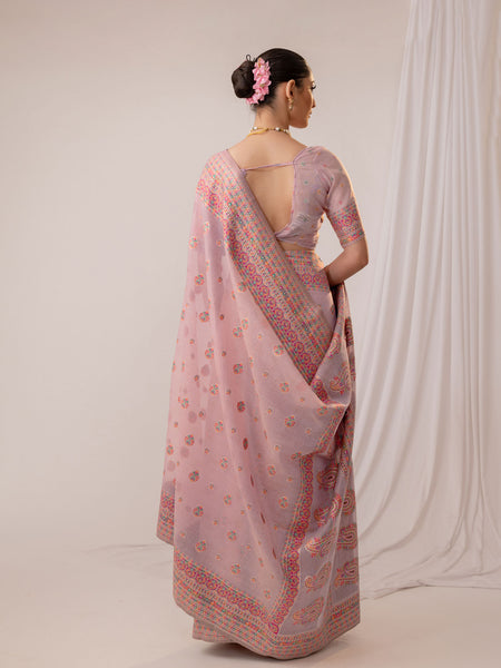 Meher Cotton Purple Saree