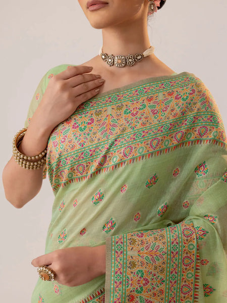 Saba Green Saree