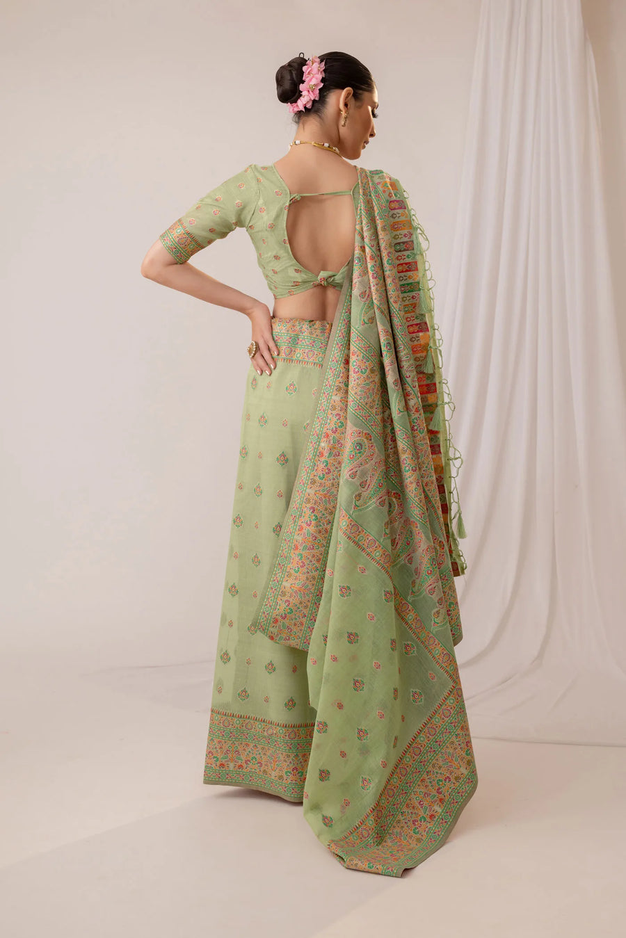 Saba Green Saree