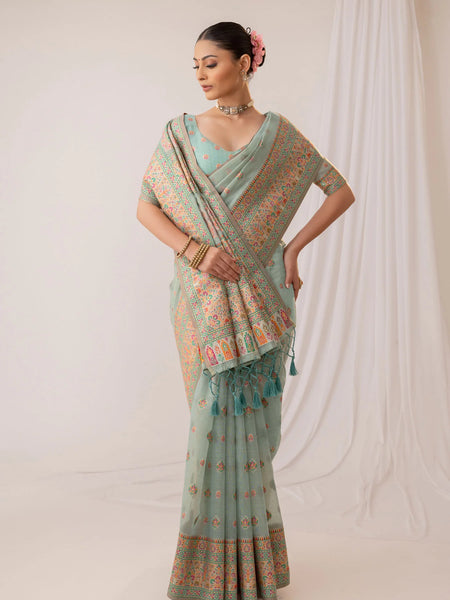 Saba Blue Saree