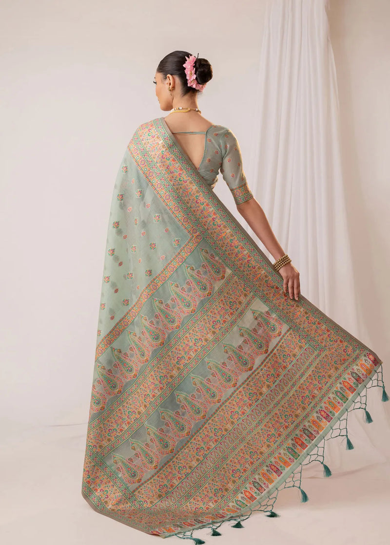 Saba Blue Saree