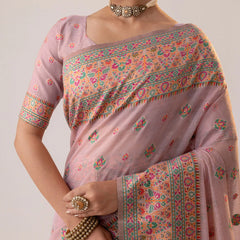 Saba Cotton Purple Saree