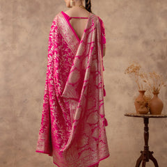 Rajsi Pink Satin Saree