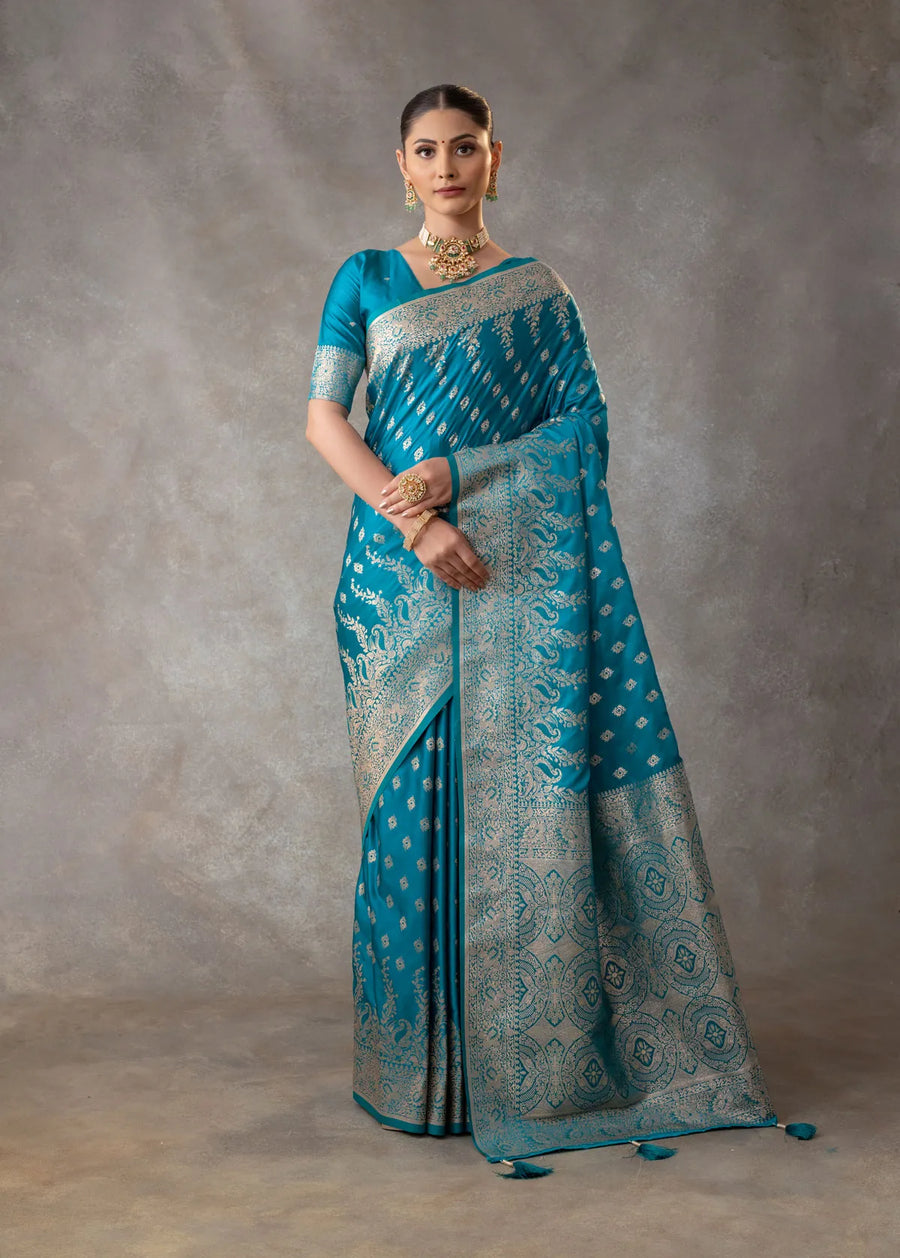 Aarohi Blue Saree
