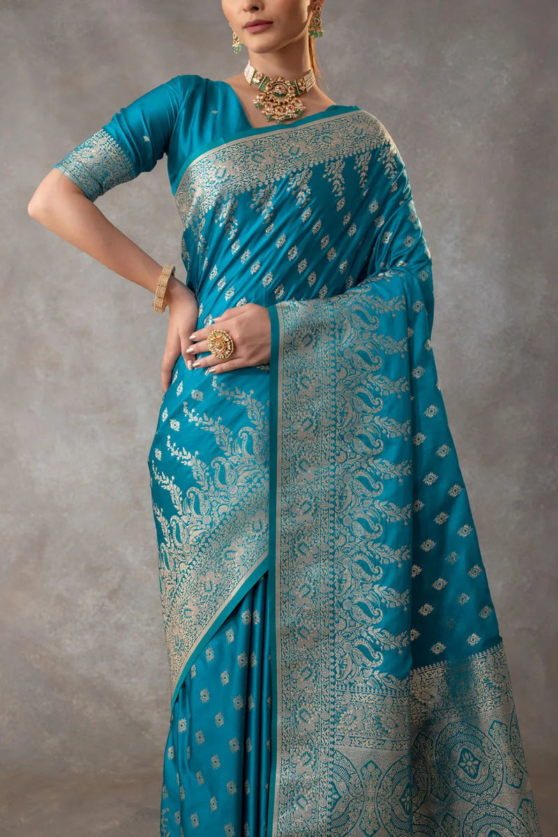 Aarohi Blue Saree