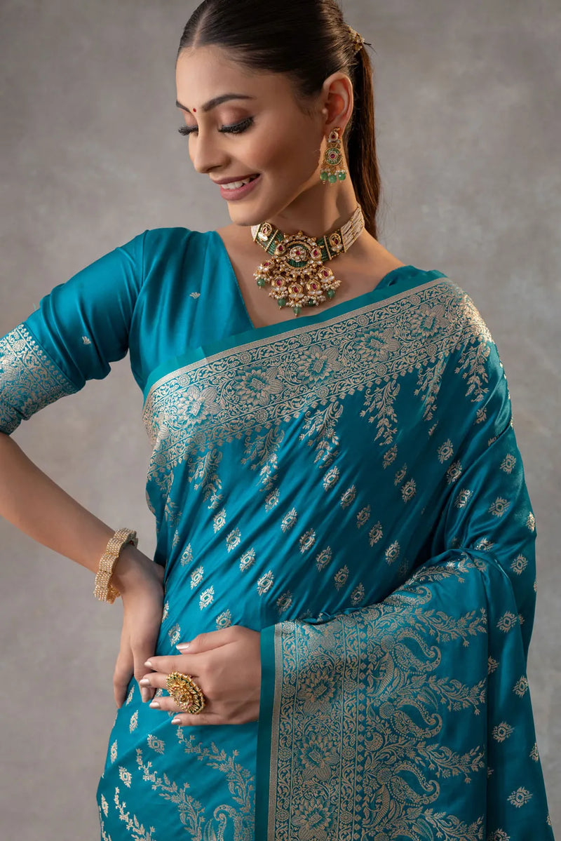 Aarohi Blue Saree