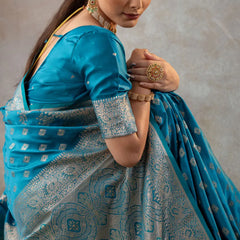 Aarohi Blue Saree