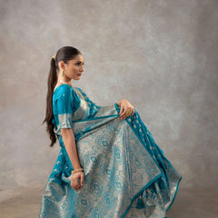 Aarohi Blue Saree