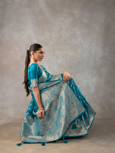 Aarohi Blue Saree