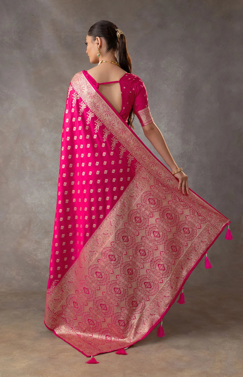 Aarohi Pink Saree